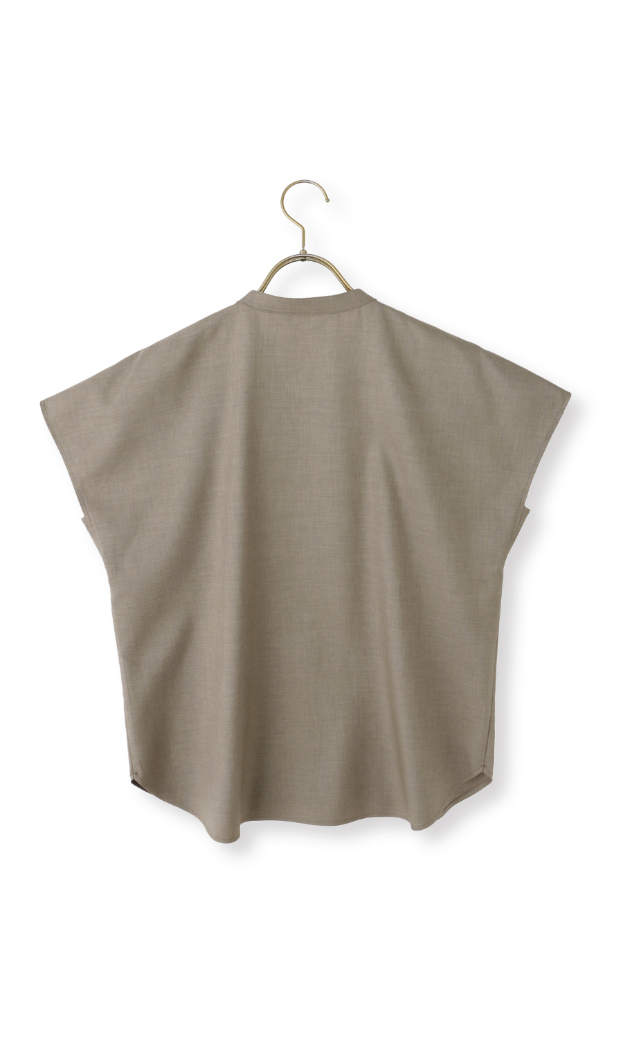 ■バンドカラーブラウス【セットアップ着用可】【WEB限定】 ベージュ M