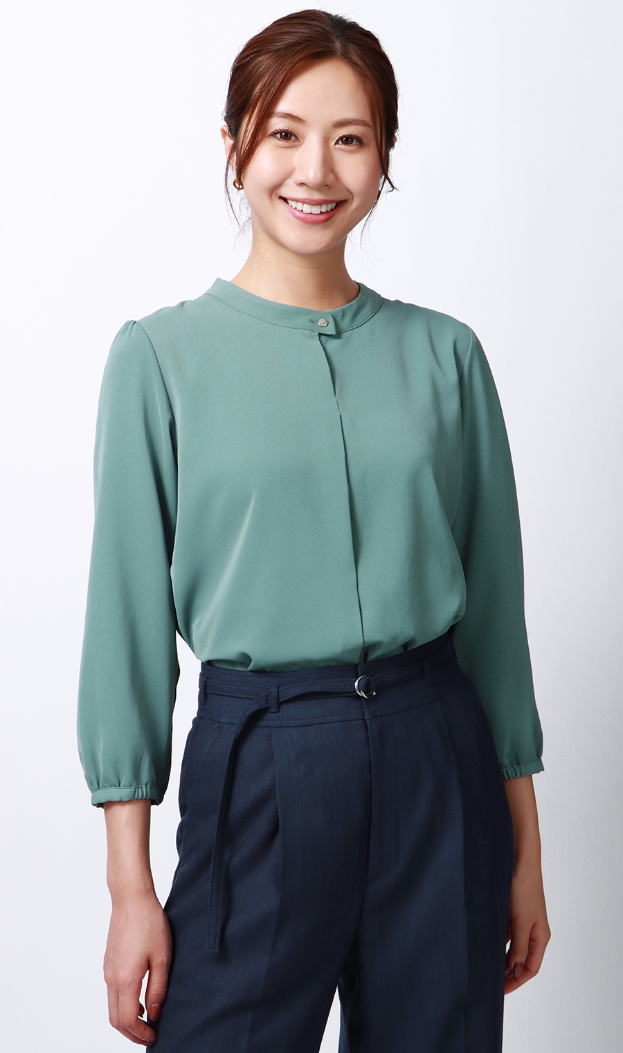 2WAYマルチブラウス《Instagram共創企画》《9分袖》 ブルー S