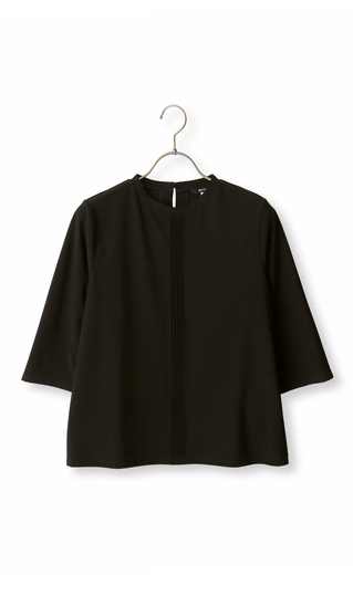 フォーマルブラウス【ピンタック】【7分袖】【日本製】