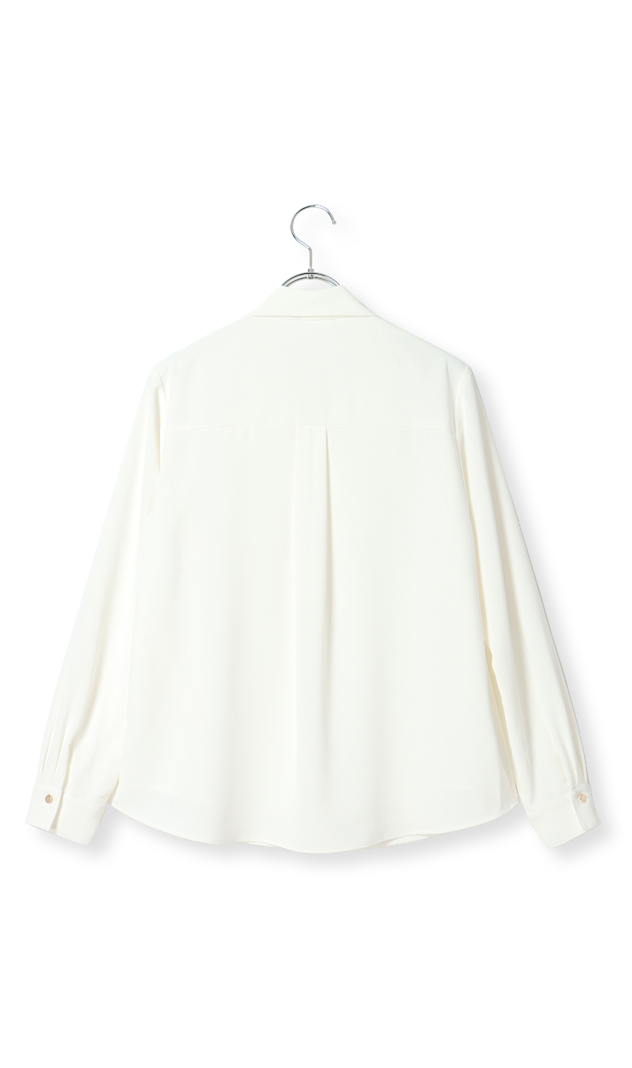 アシンメトリーフリルブラウス【長袖】【WEB限定】 ホワイト M