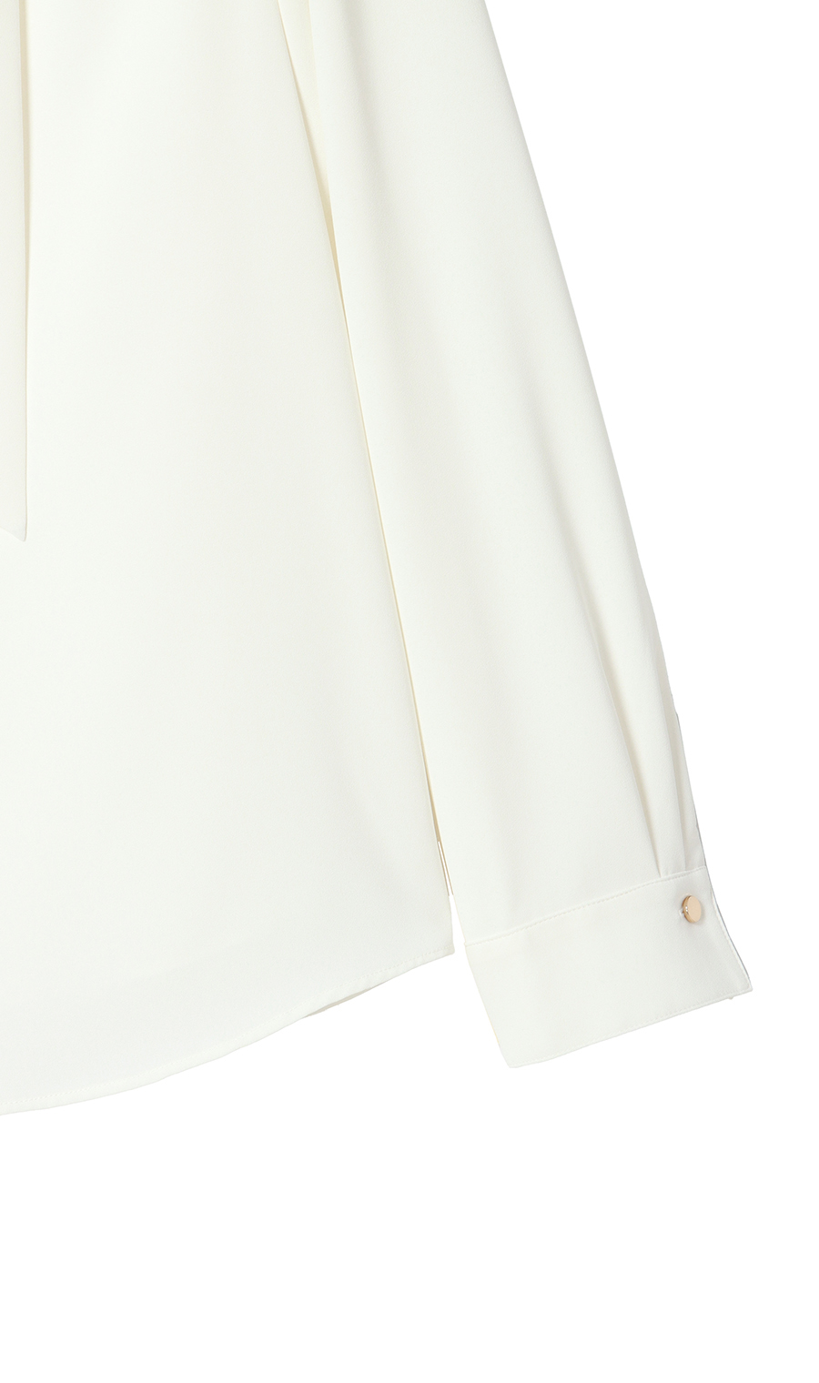 アシンメトリーフリルブラウス【長袖】【WEB限定】 ホワイト M