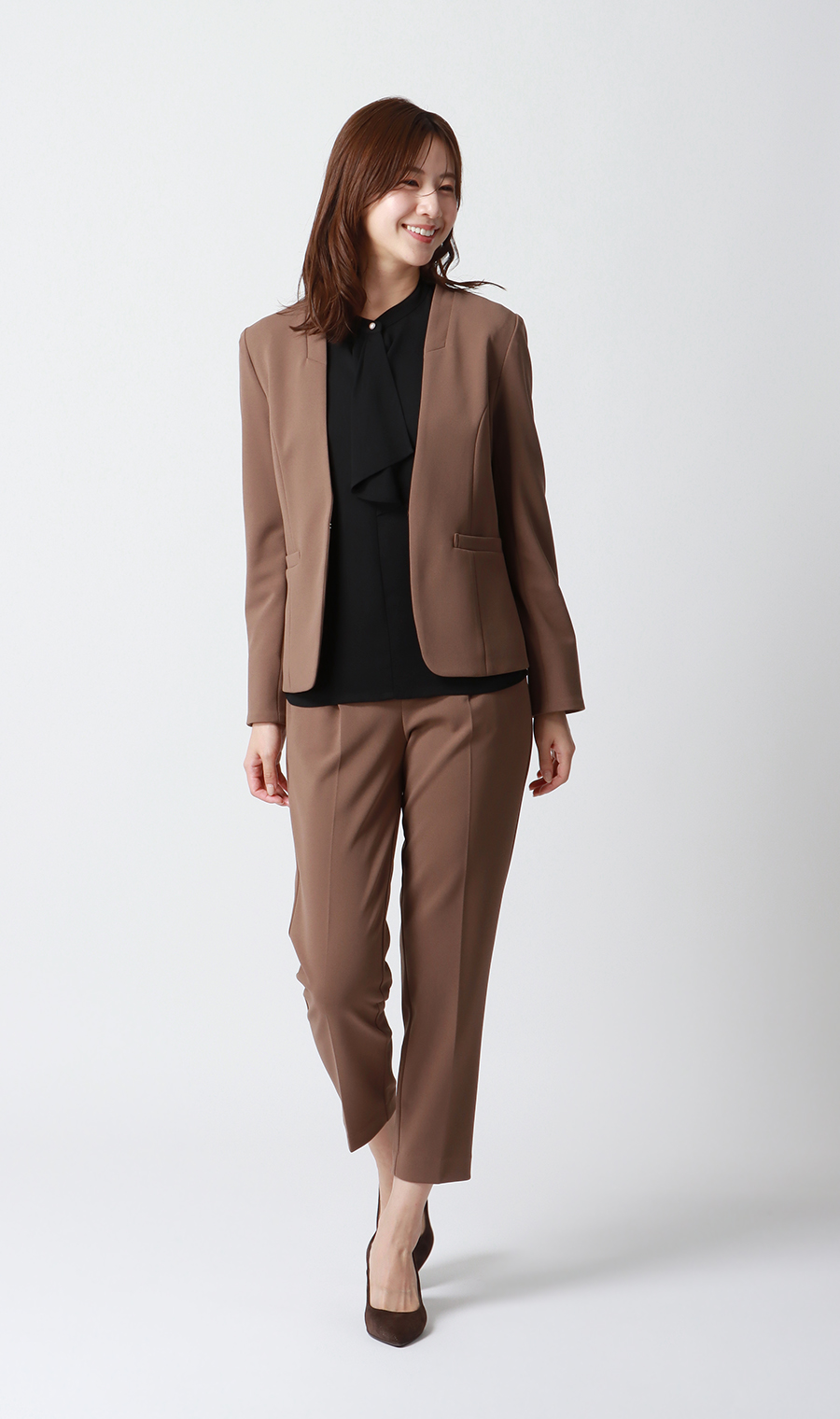 ボウタイブラウス【長袖】【WEB限定】 ブラック S