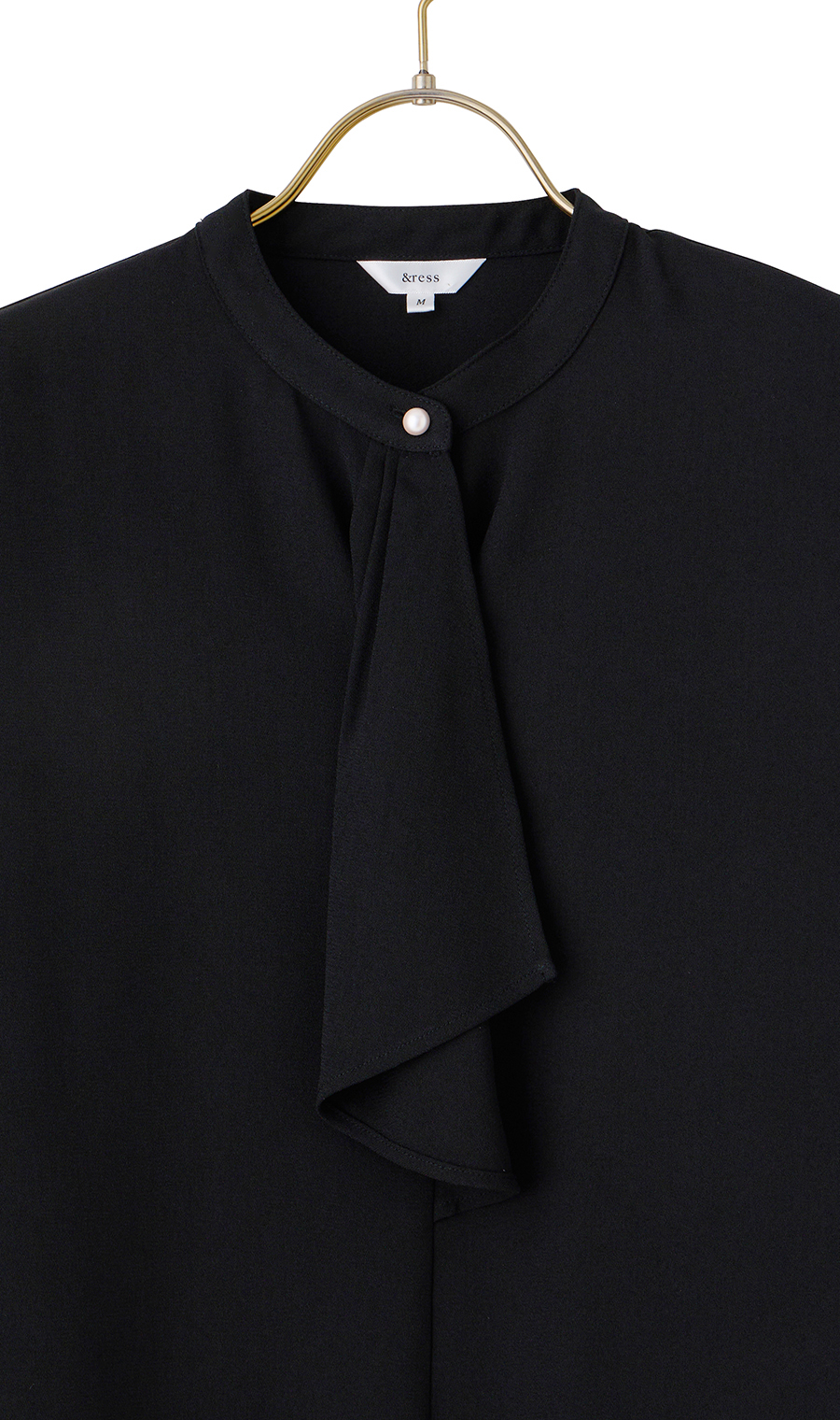 ボウタイブラウス【長袖】【WEB限定】 ブラック S