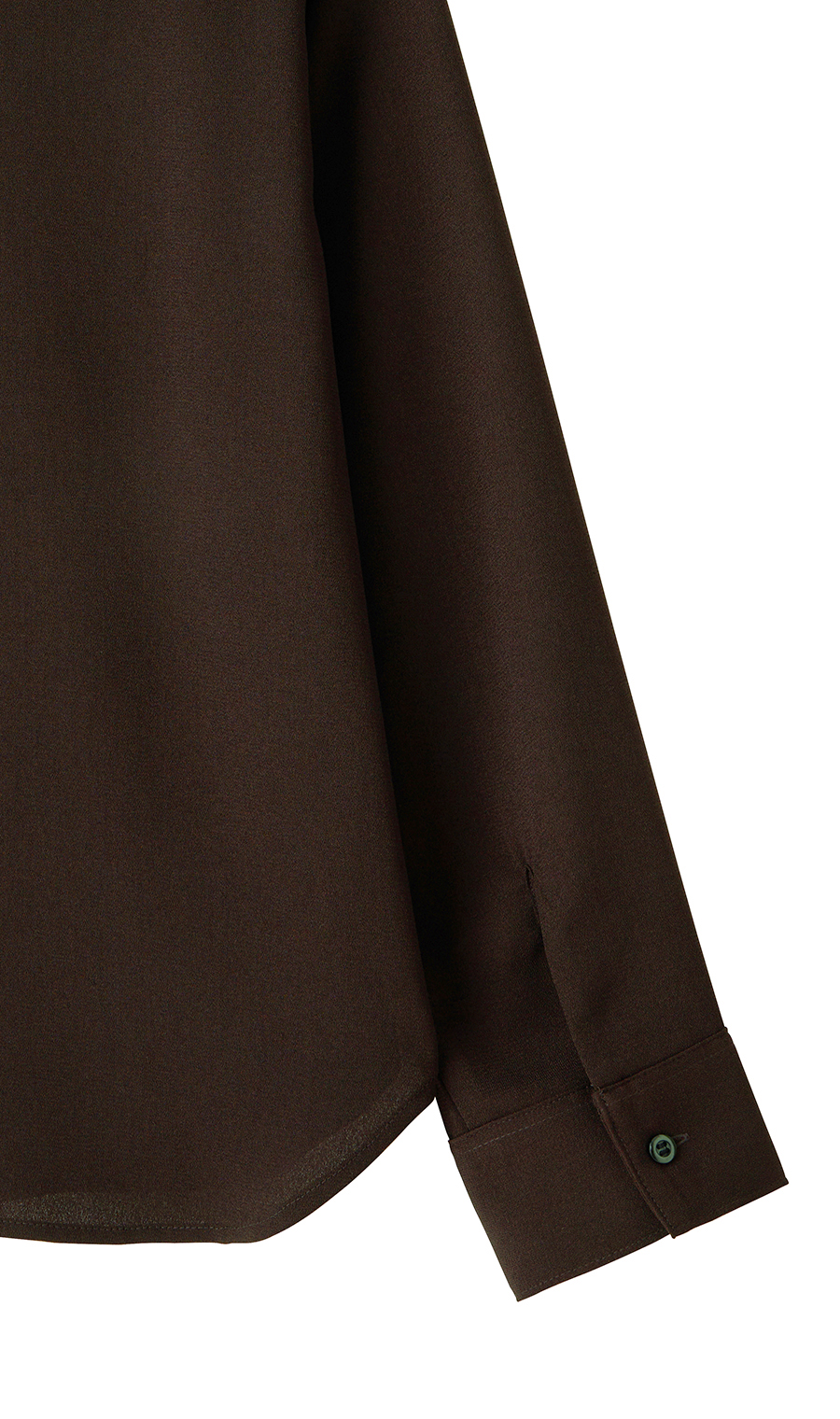 スキッパーカラーブラウス【長袖】【WEB限定】 ブラウン 3L