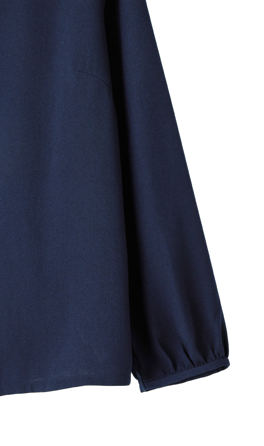 パール調ボタンブラウス【長袖】【WEB限定】 ネイビー M