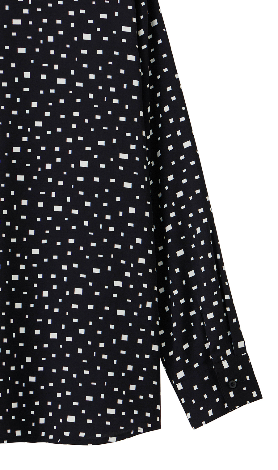 【週替わり_レディース】プリントバンドカラーリボンブラウス【長袖】 ブラック S