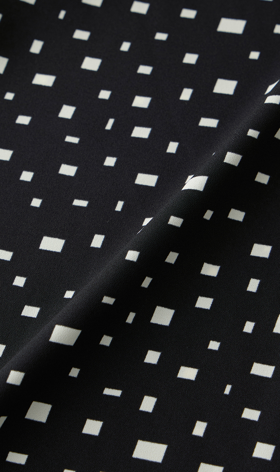 【週替わり_レディース】プリントバンドカラーリボンブラウス【長袖】 ブラック S