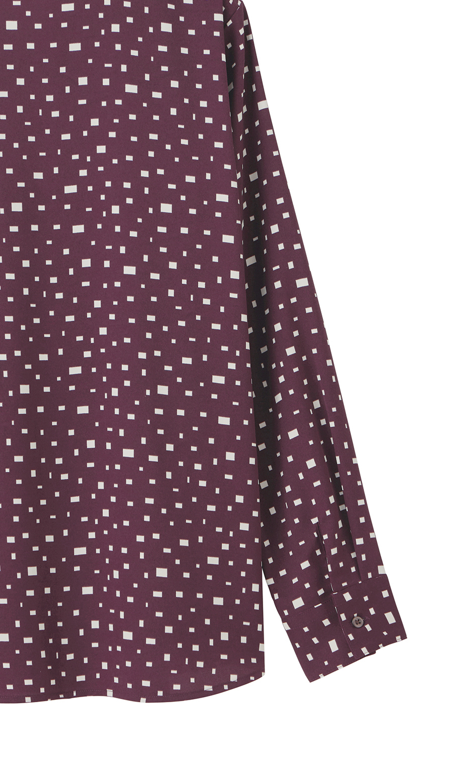 【週替わり_レディース】プリントバンドカラーリボンブラウス【長袖】 ワイン S