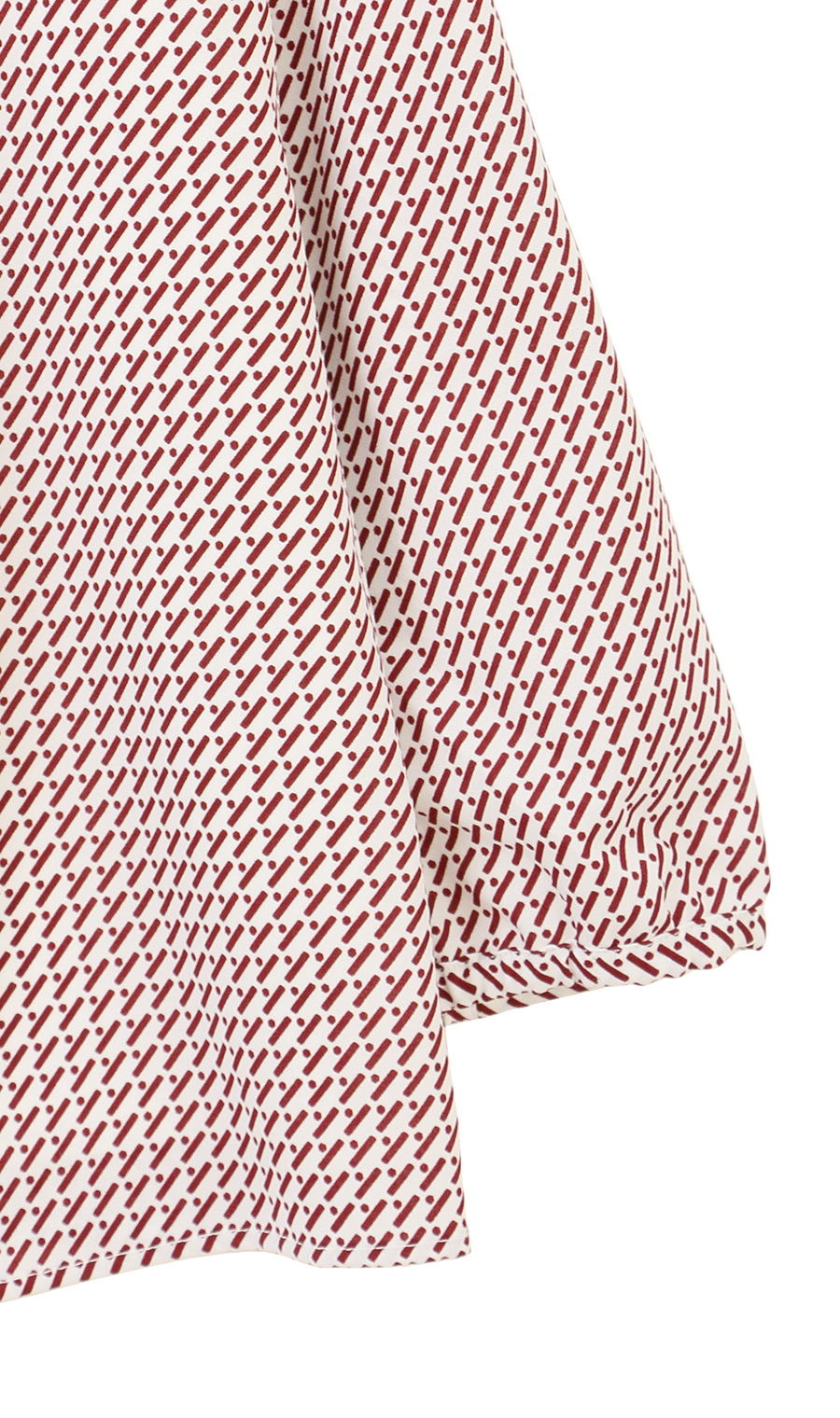 名品アクセサリー付きボウタイブラウス【4WAY】【9分袖】 ボルドー S