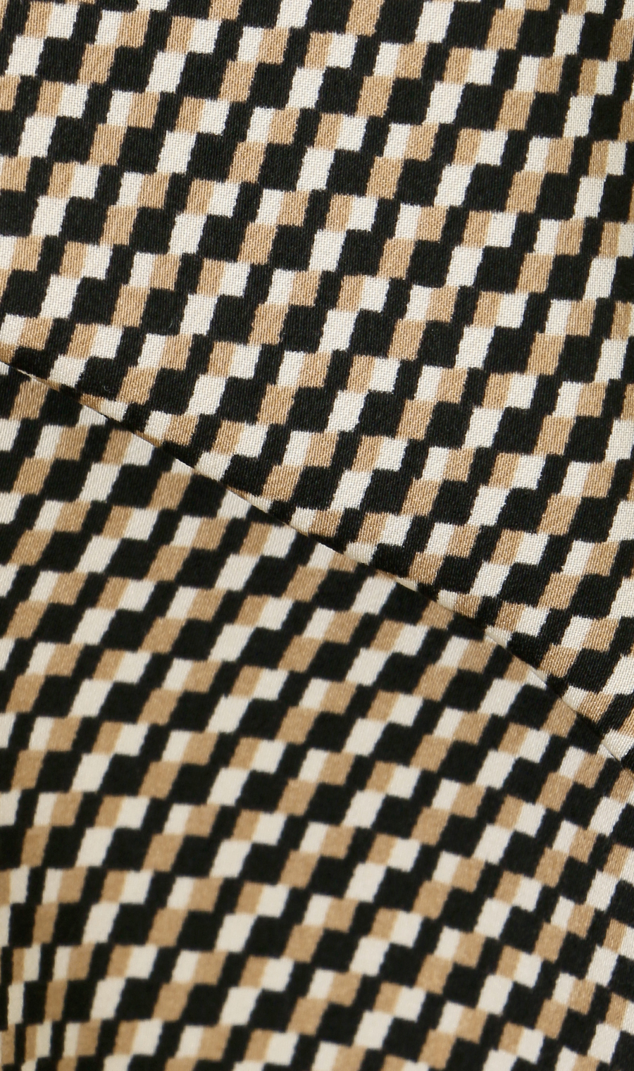 ボウタイブラウス【長袖】【2WAY】 ブラウン S