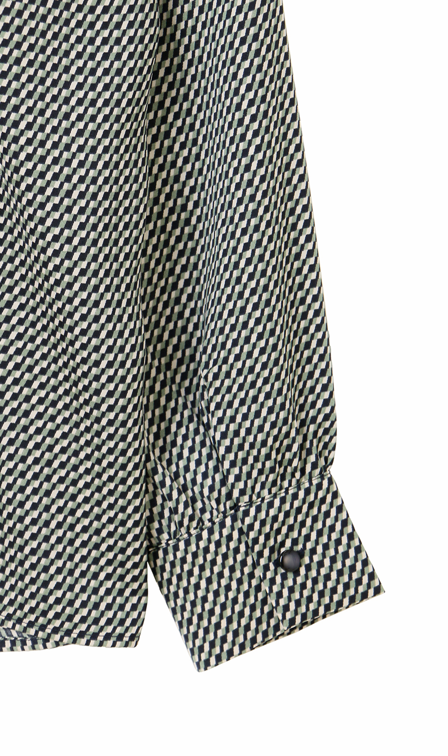 ボウタイブラウス【長袖】【2WAY】 グリーン S