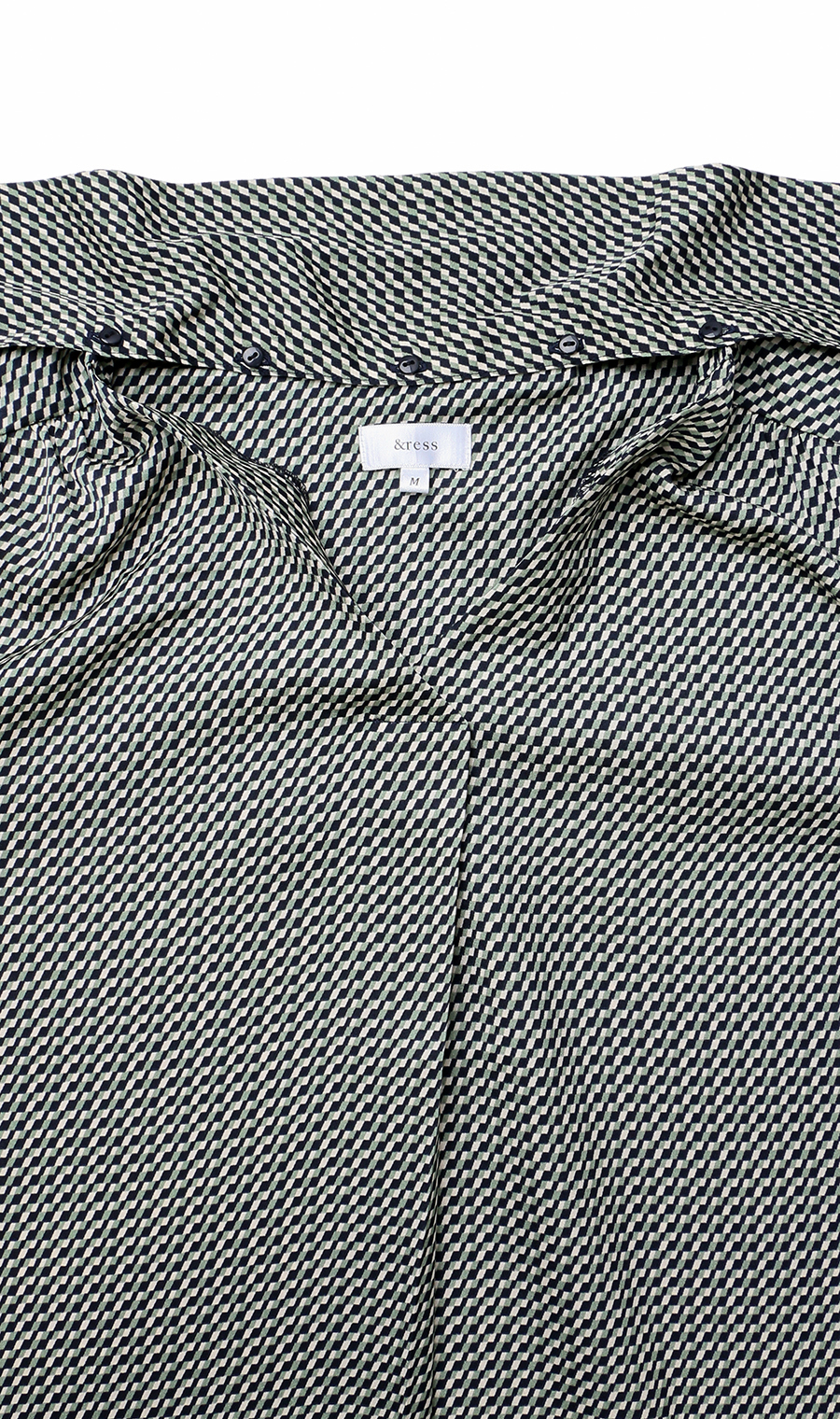 ボウタイブラウス【長袖】【2WAY】 グリーン S