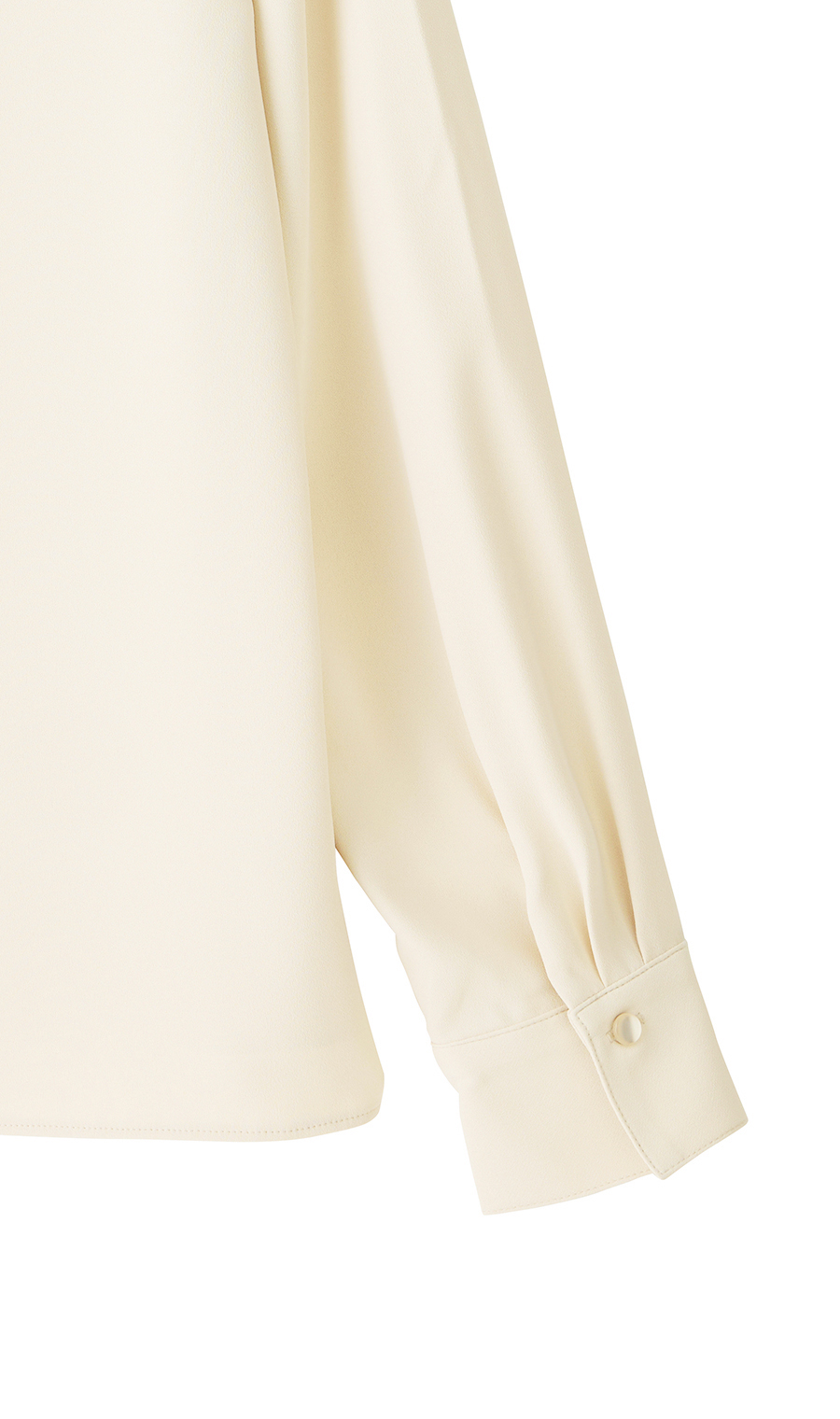 スカーフタイ付きVネックブラウス【2WAY】【長袖】 ベージュ S