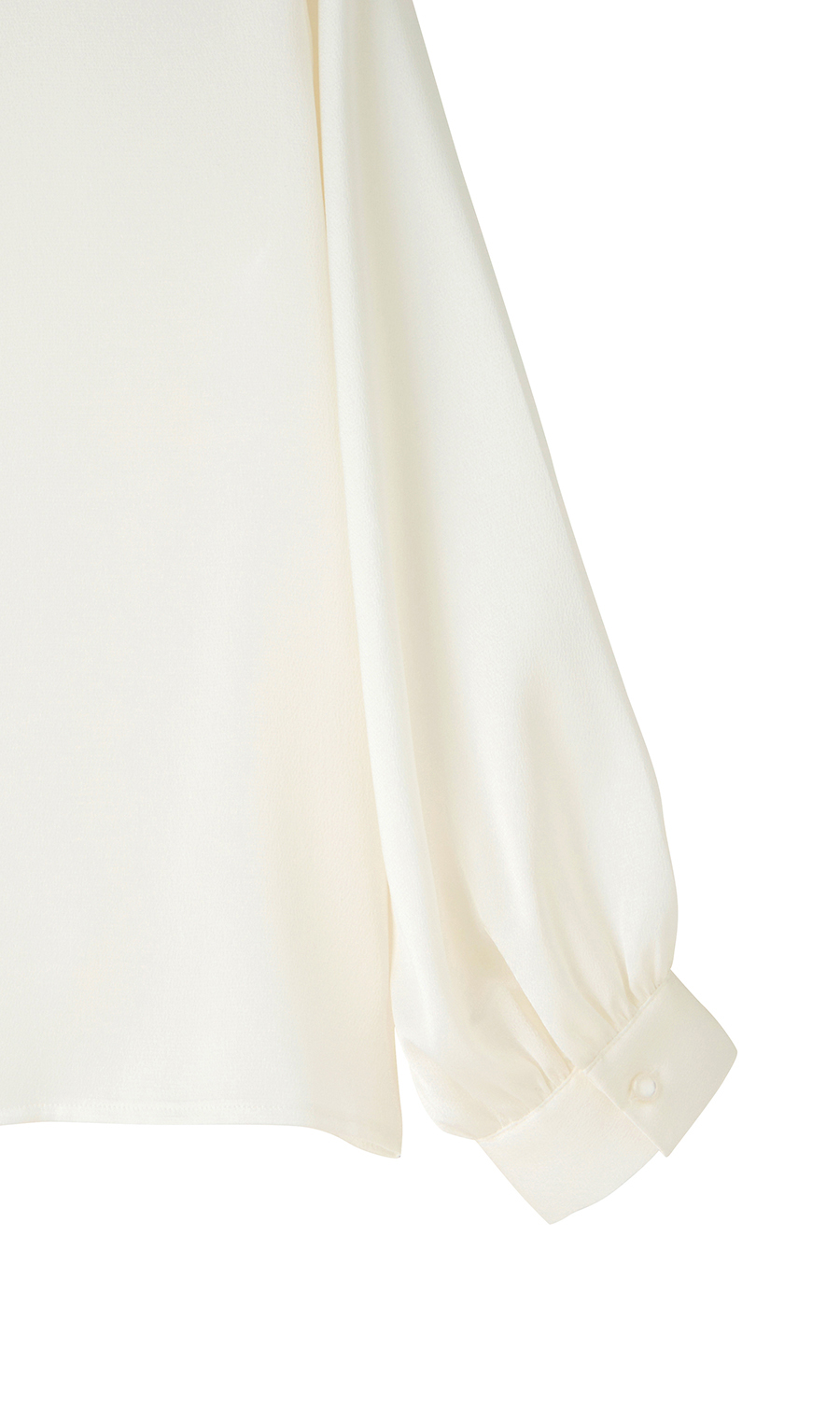 取り外しタイ付きブラウス【2WAY】【長袖】【WEB限定サイズあり】 ホワイト S