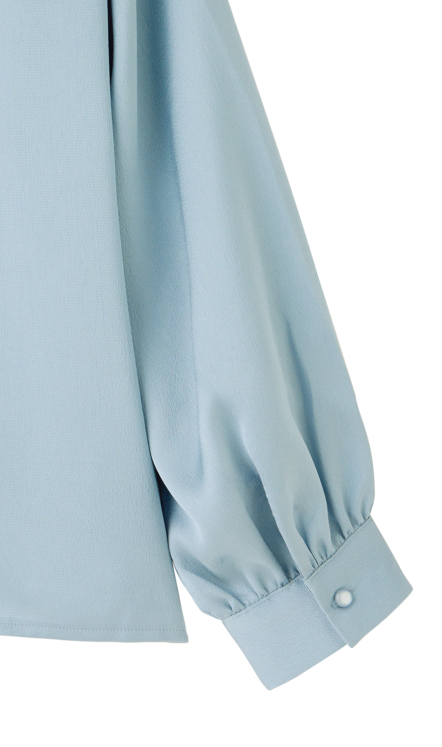 取り外しタイ付きブラウス【2WAY】【長袖】【WEB限定サイズあり】 サックス S