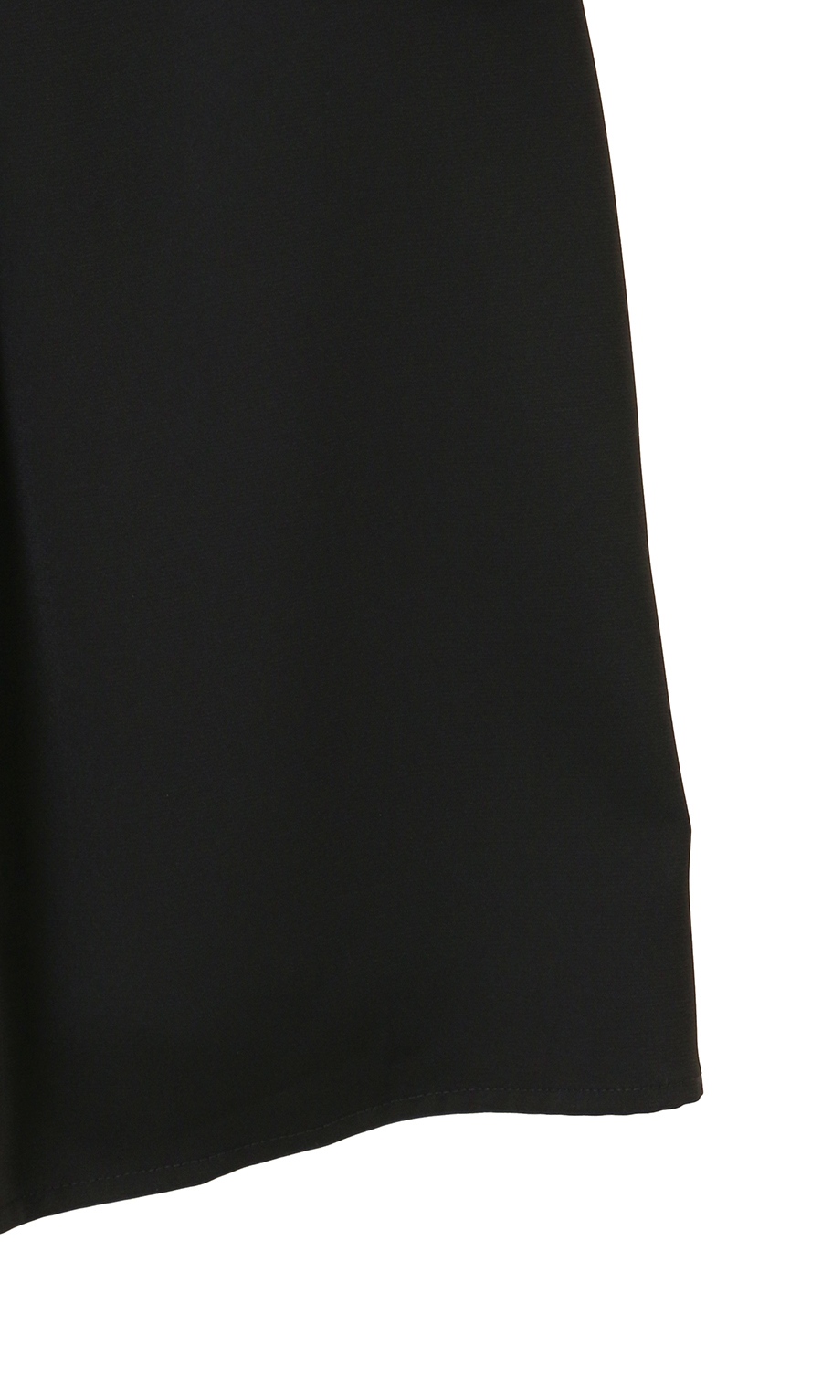 配色タイ付き2WAYブラウス【5分袖】 ブラック S