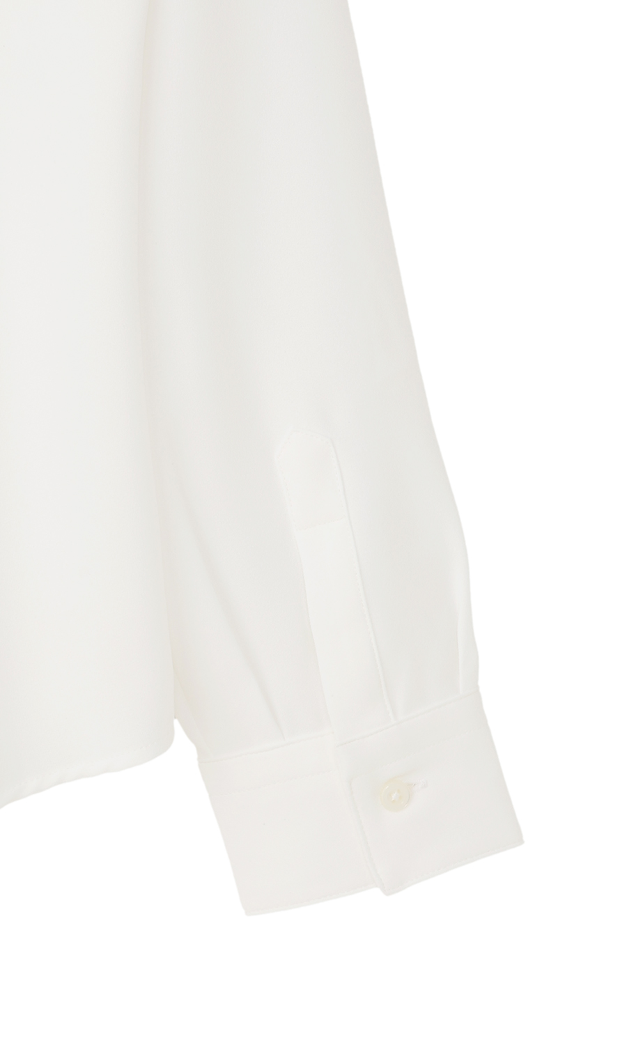 シャツ襟取り外しタイ付きブラウス【2WAY】【長袖】 ホワイト S