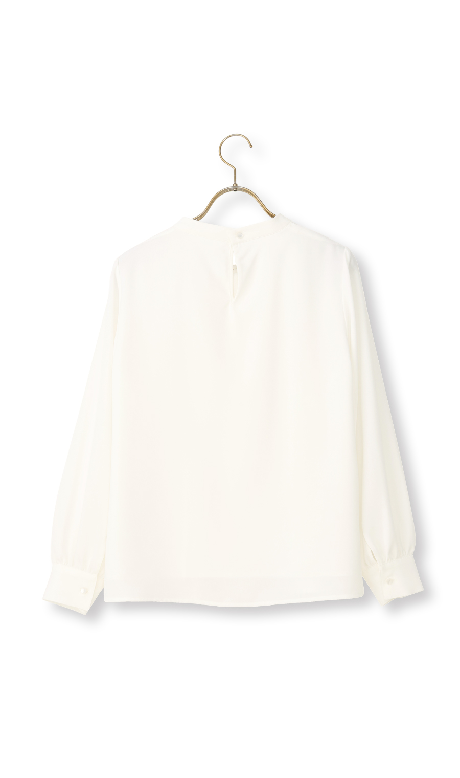 名品アクセサリー付きボウタイブラウス【4WAY】【長袖】 ホワイト S