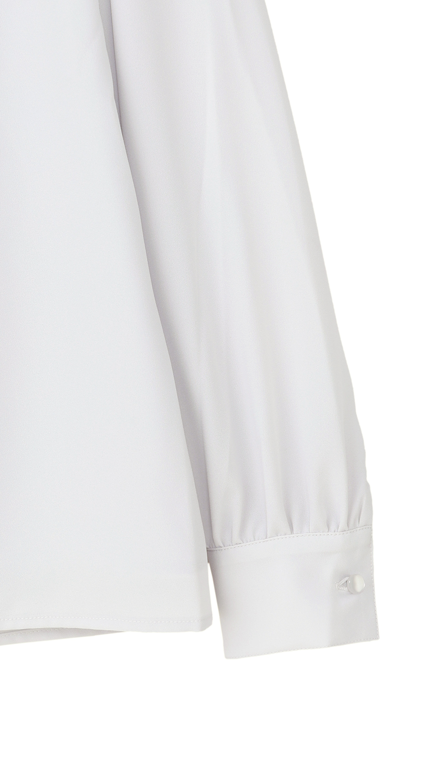 名品アクセサリー付きボウタイブラウス【4WAY】【長袖】 ライトグレー S