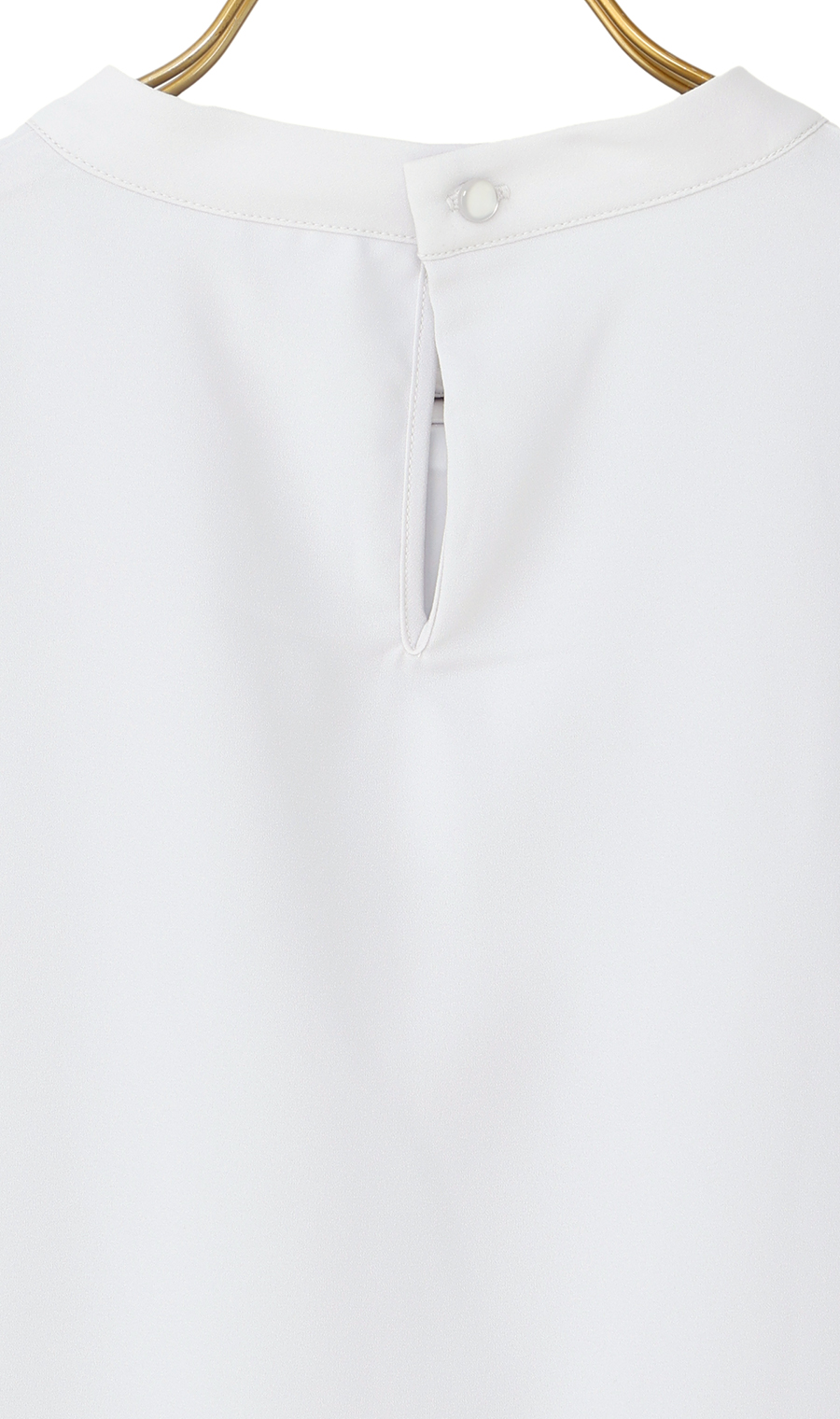 名品アクセサリー付きボウタイブラウス【4WAY】【長袖】 ライトグレー S