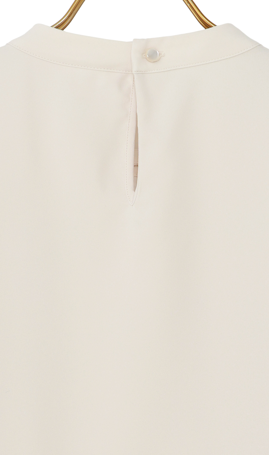 名品アクセサリー付きボウタイブラウス【4WAY】【長袖】 ベージュ S