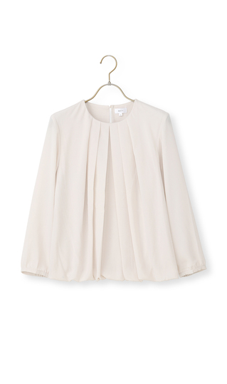 バルーンヘムブラウス【9分袖】