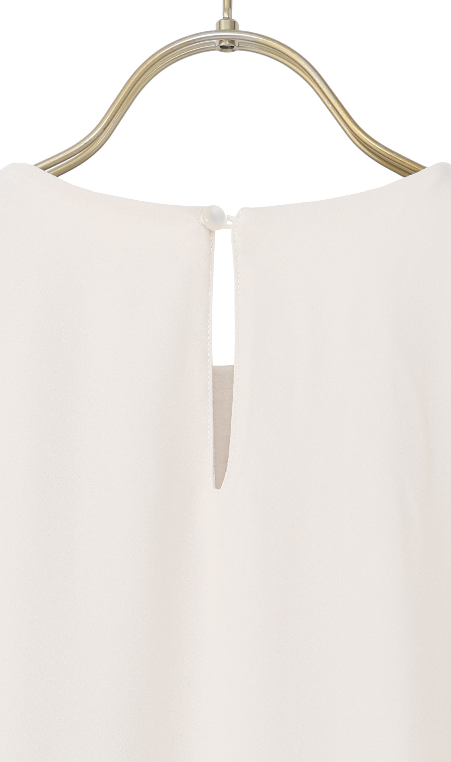 バルーンヘムブラウス【9分袖】 ベージュ S