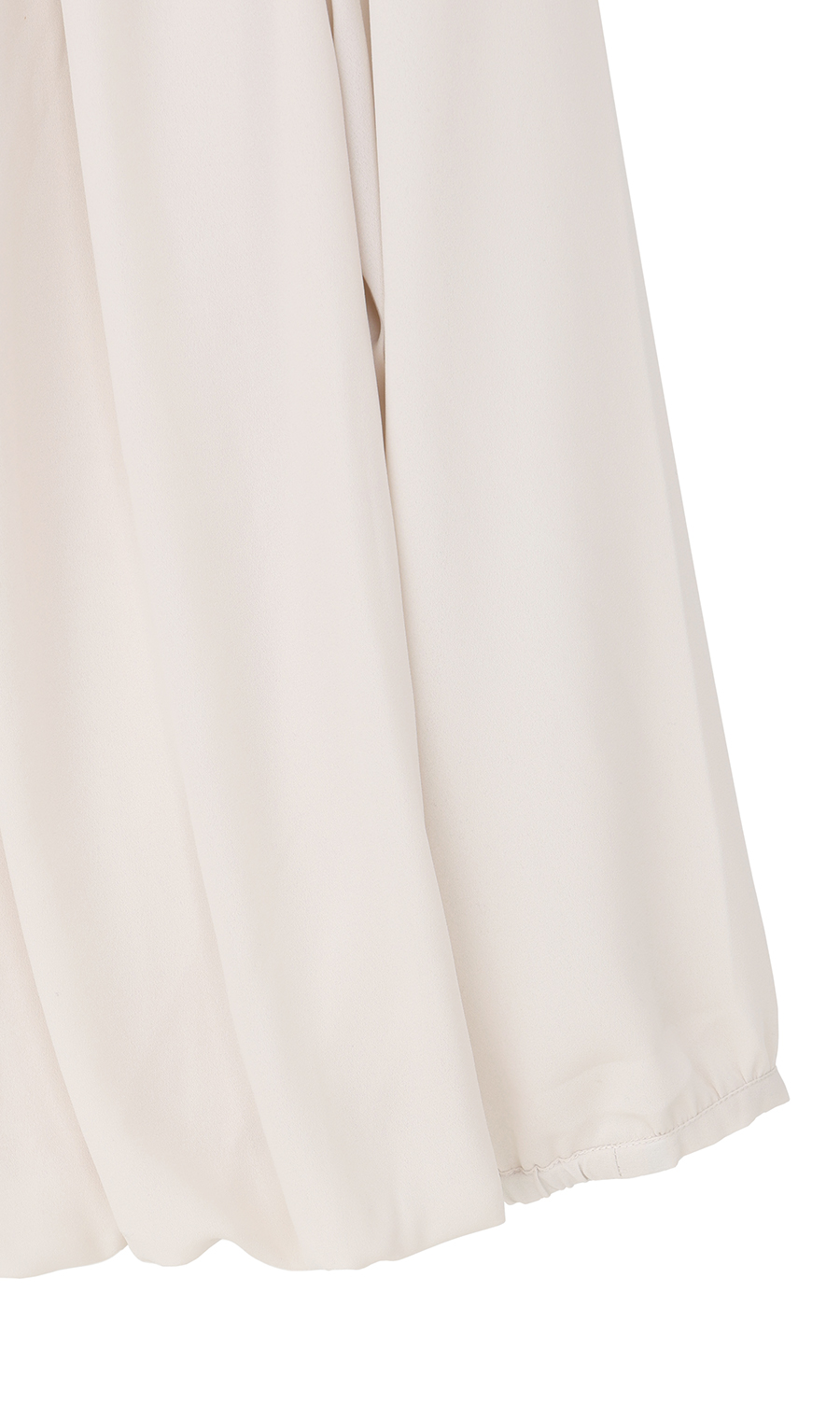 バルーンヘムブラウス【9分袖】 ベージュ S