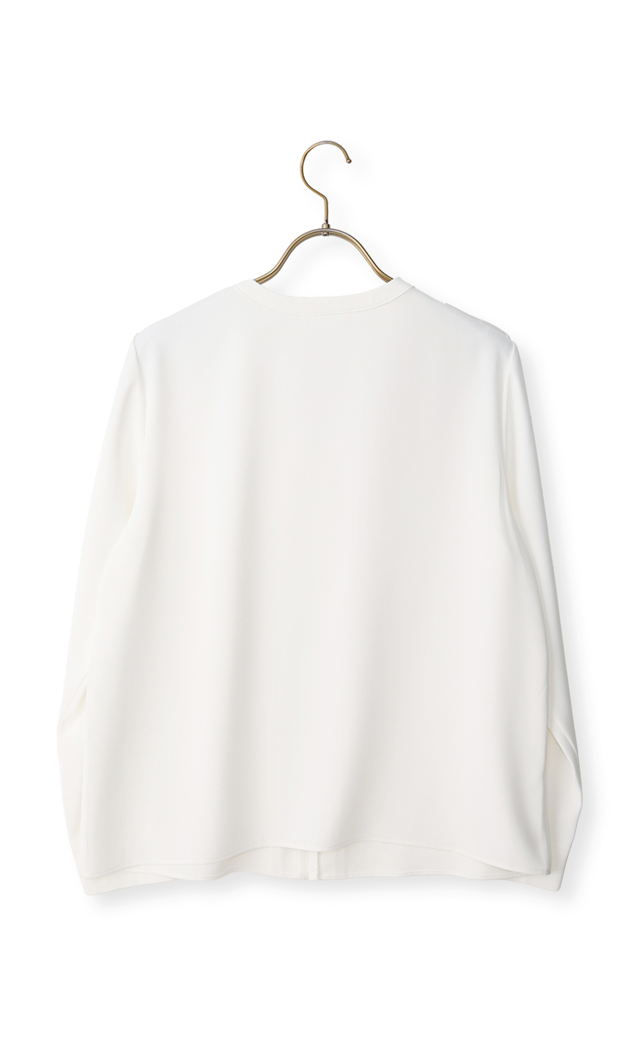 シフォンレイヤーブラウス【長袖】【2WAY】 ホワイト S