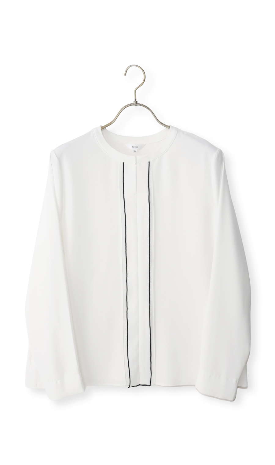 シフォンレイヤーブラウス【長袖】【2WAY】 ホワイト S