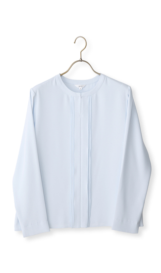 シフォンレイヤーブラウス【長袖】【2WAY】