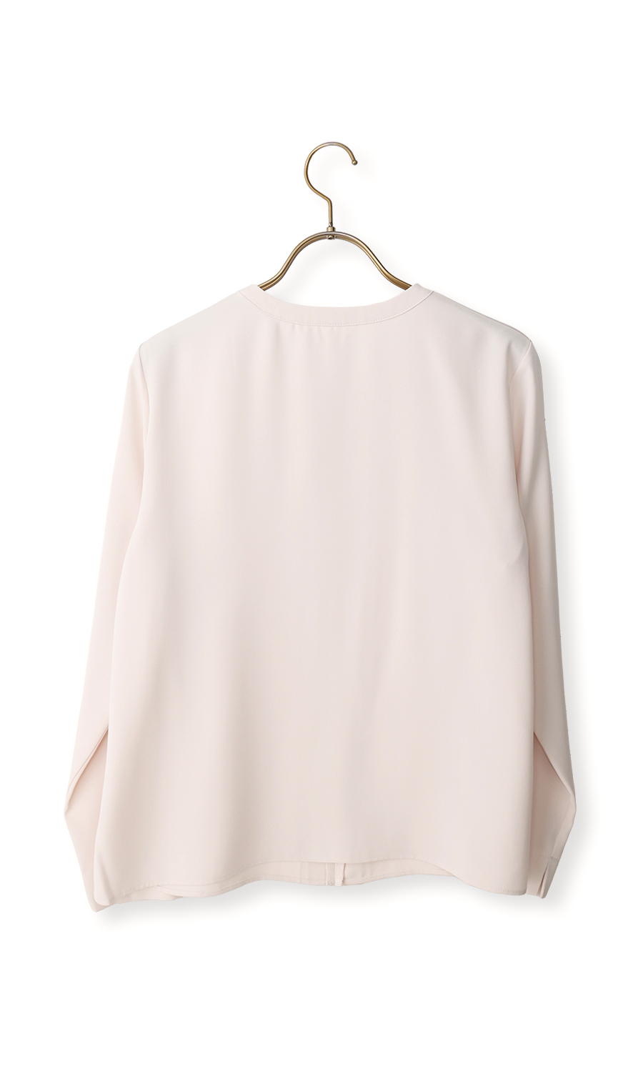 シフォンレイヤーブラウス【長袖】【2WAY】 ピンク S