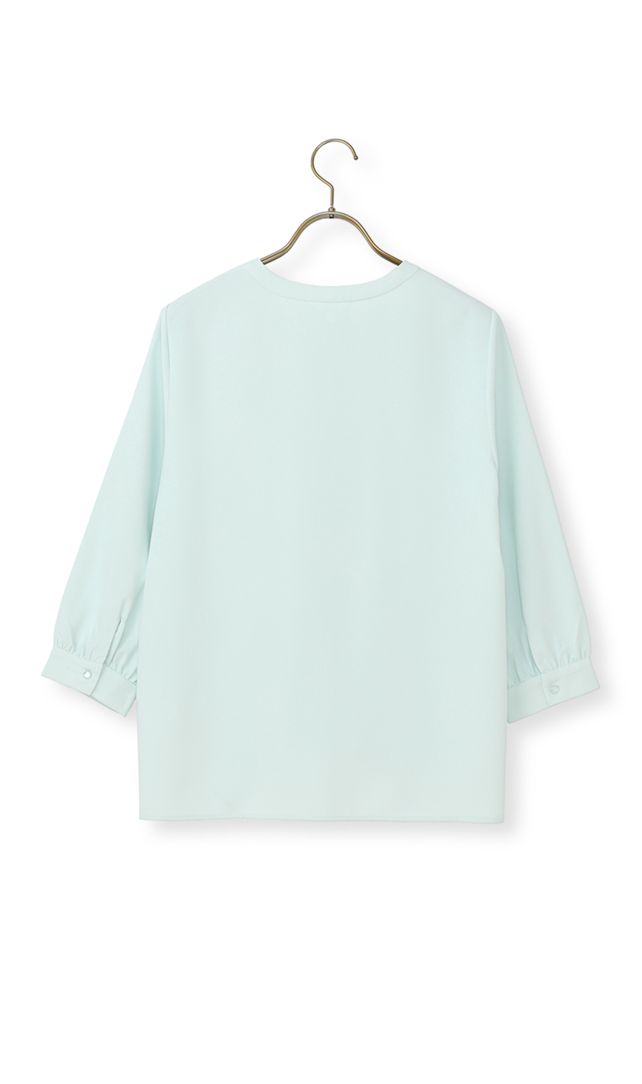 ボウタイブラウス【7分袖】 ミント S