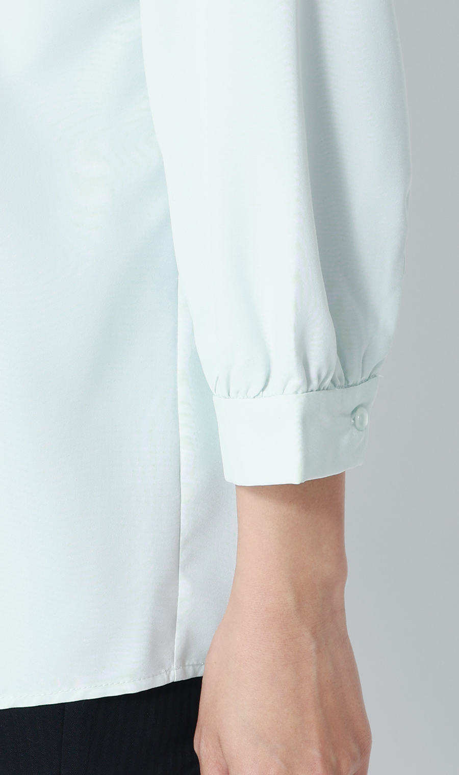 ボウタイブラウス【7分袖】 ミント S