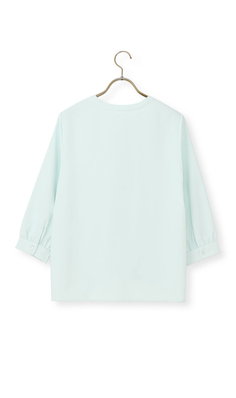 ボウタイブラウス【7分袖】 ミント S