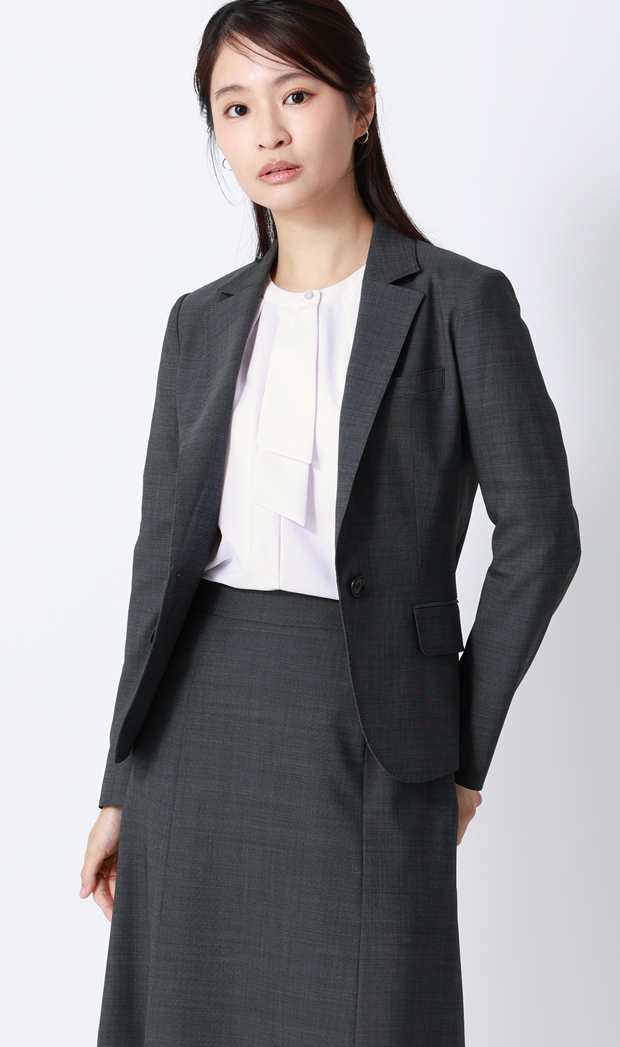 ボウタイブラウス【7分袖】 ピンク S