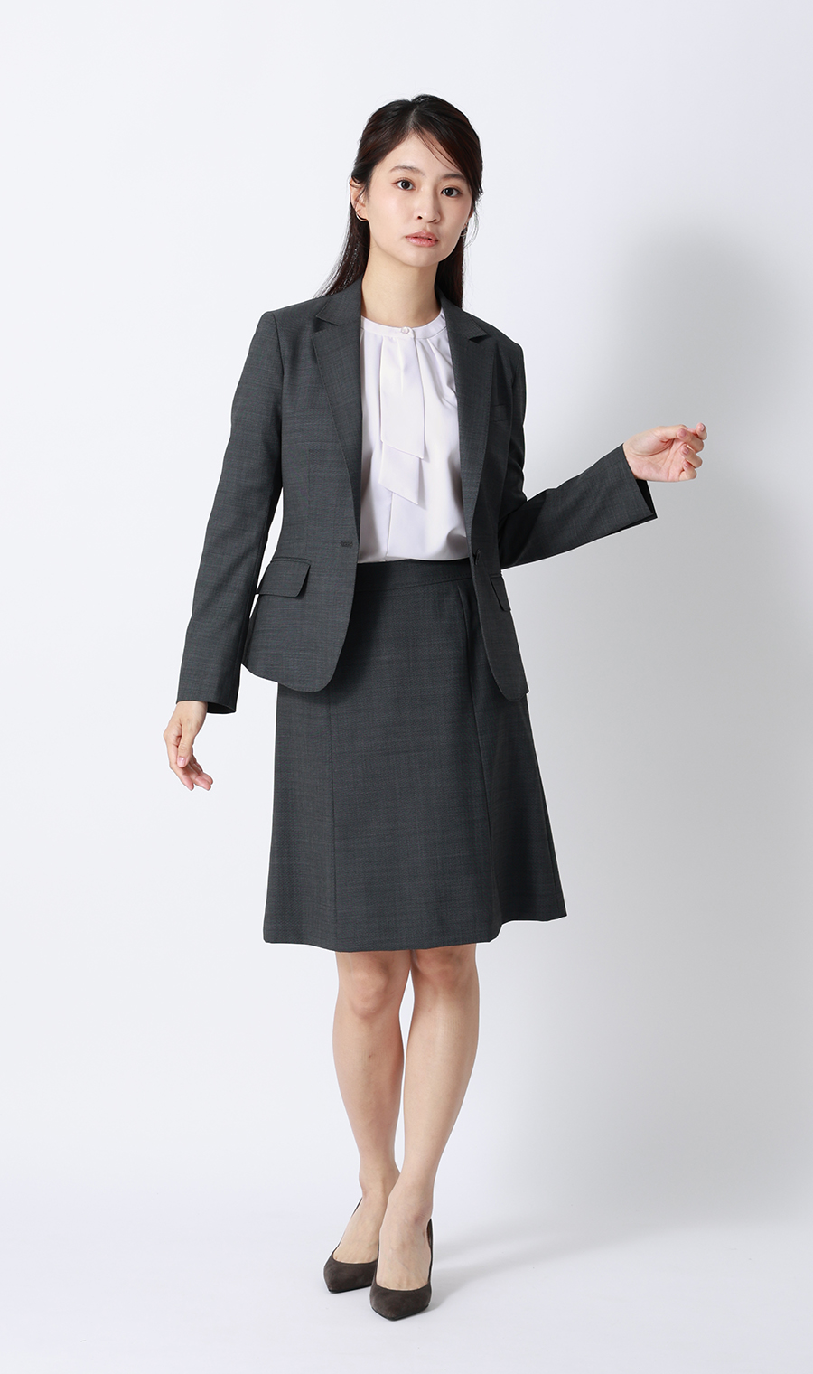 ボウタイブラウス【7分袖】 ピンク S