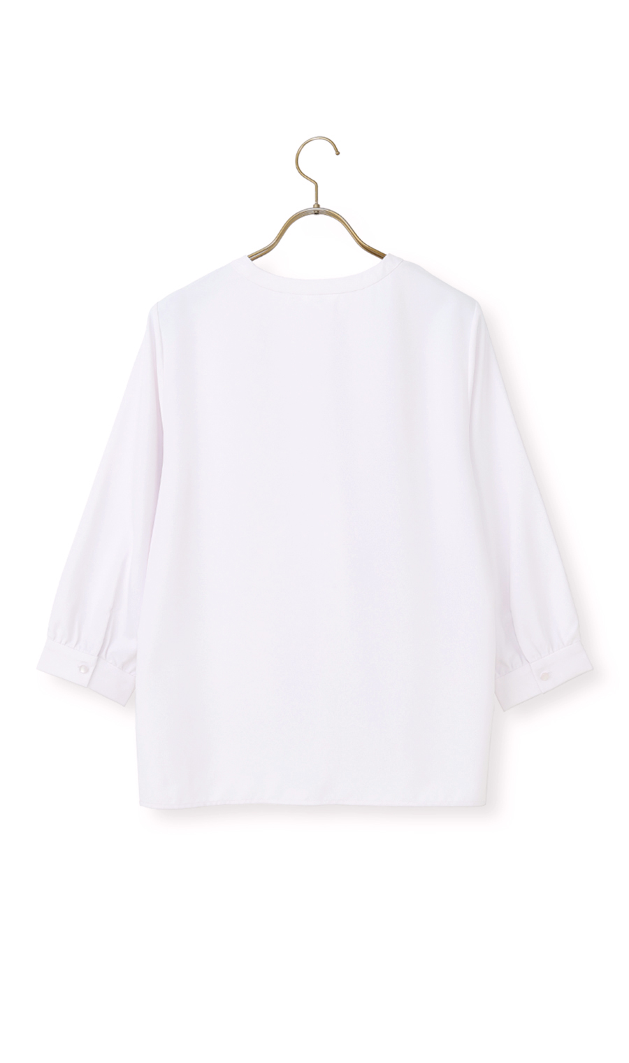 ボウタイブラウス【7分袖】 ピンク S