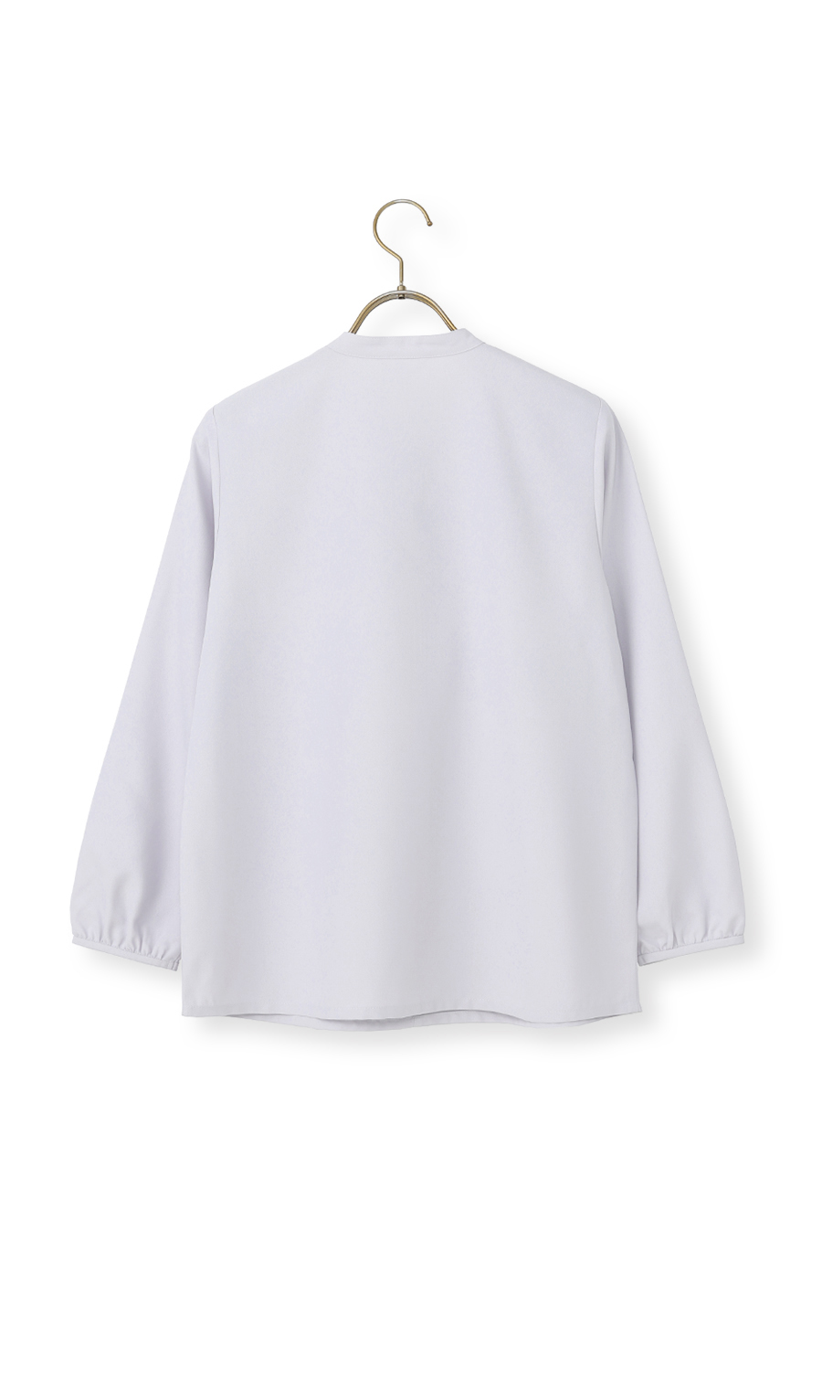 フリルタイブラウス【7分袖】 ラベンダー S