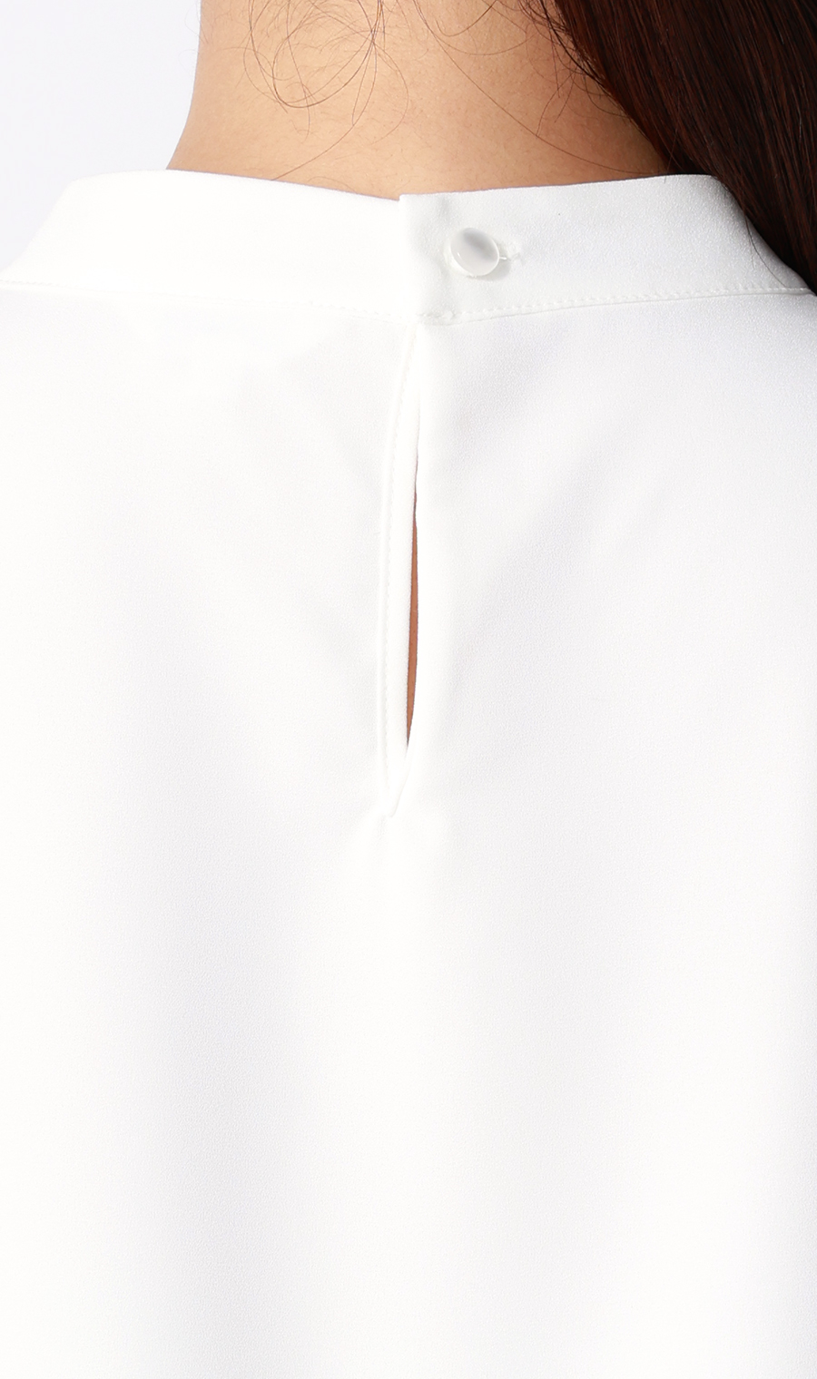 名品アクセサリー付きボウタイブラウス【4WAY】【半袖】 ホワイト S