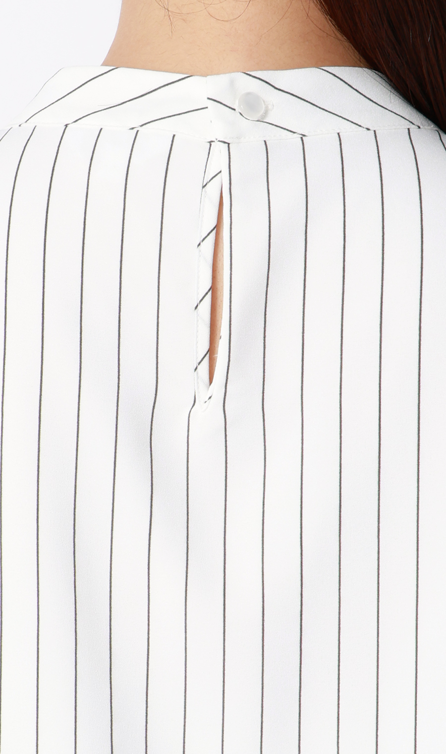 名品アクセサリー付きボウタイブラウス【4WAY】【半袖】 ホワイト S