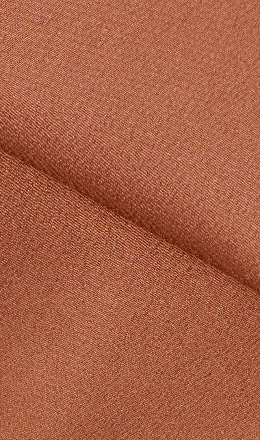 Vネックサテンブラウス【涼】【半袖】 オレンジ S