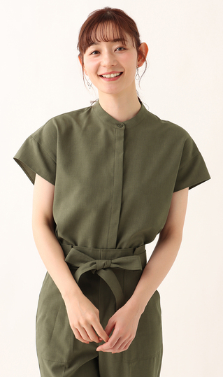 冷感フレンチスリーブブラウス【セットアップ着用可】