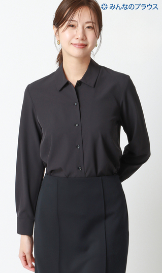 ■ [Everyone's Blouse] Zero Pressure Blouse [Shirt Collar] [Long Sleeve]