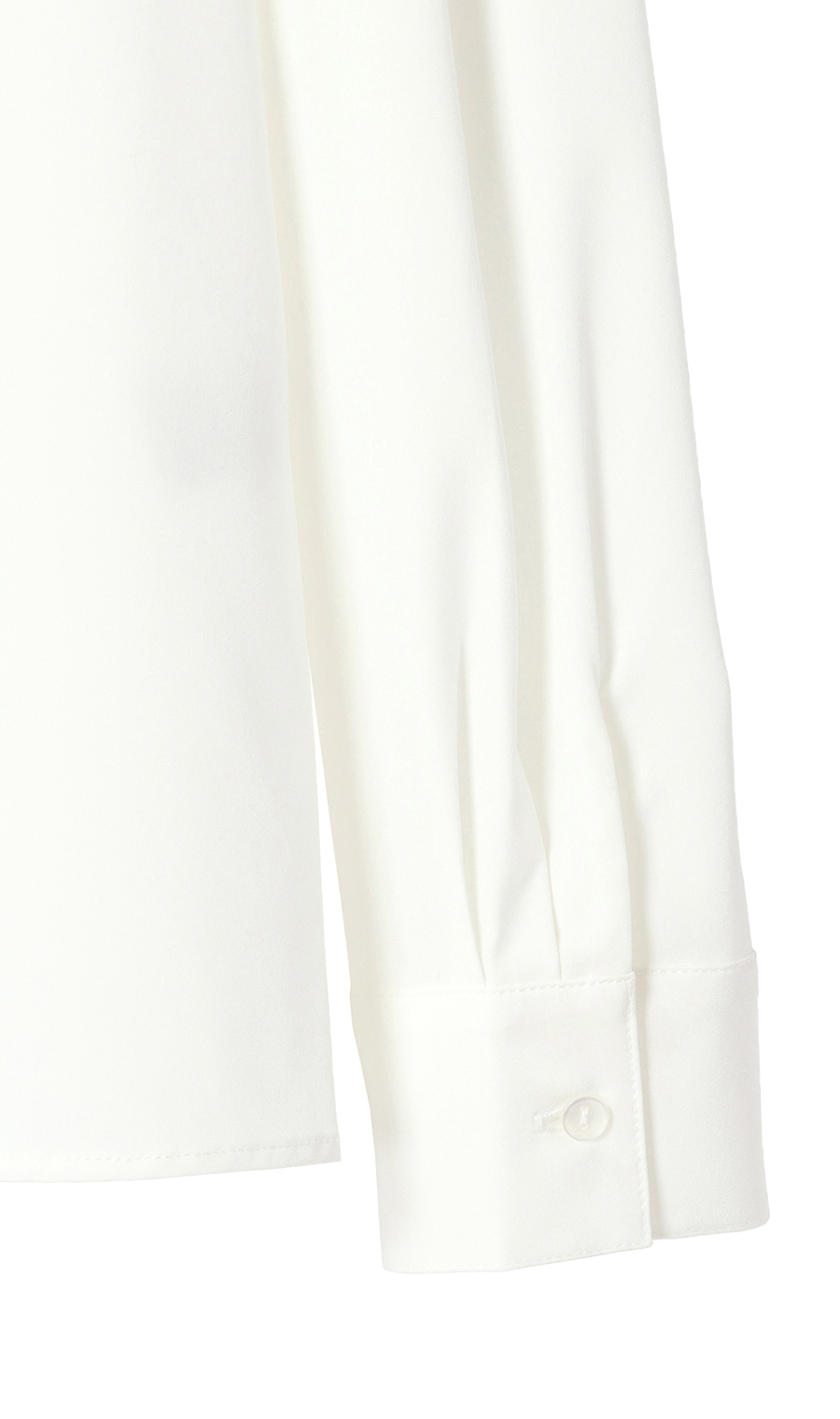 【みんなのブラウス】ゼロプレッシャーブラウス【シャツカラー】【長袖】 ホワイト SS