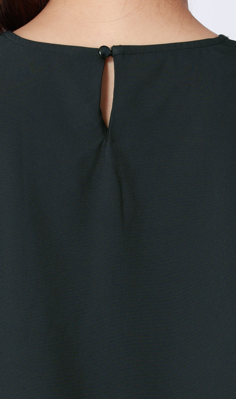 【みんなのブラウス】ゼロプレッシャーブラウス【Vネック】【七分袖】 ネイビー S