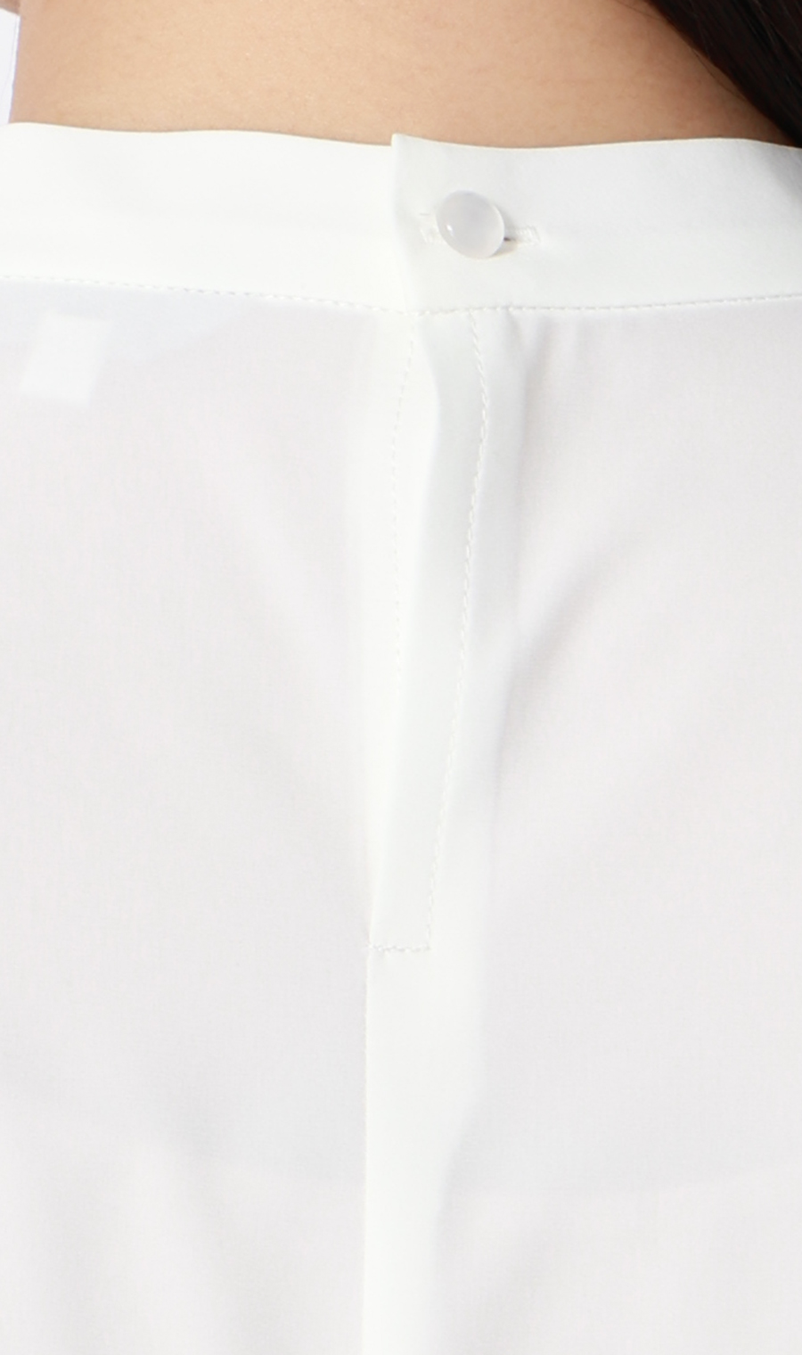 ■【みんなのブラウス】ゼロプレッシャーブラウス【ボウタイ】【半袖】【WEB限定】 ホワイト S