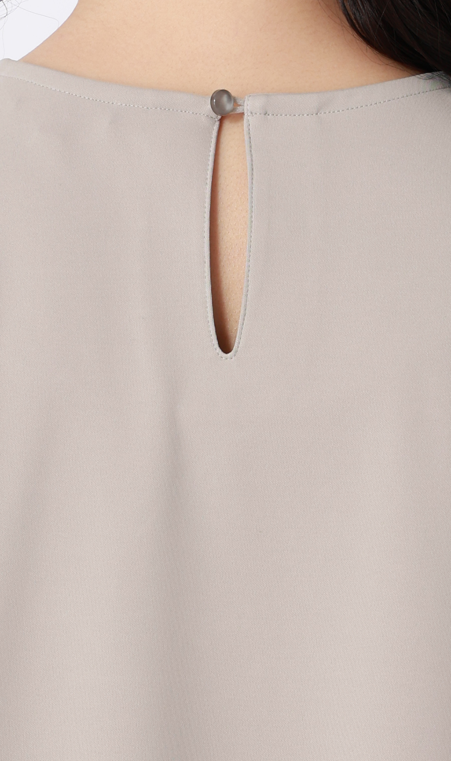 透けないカットソー【フレンチスリーブ】【クルーネック】【＃すご】【WEB限定サイズあり】 グレージュ S