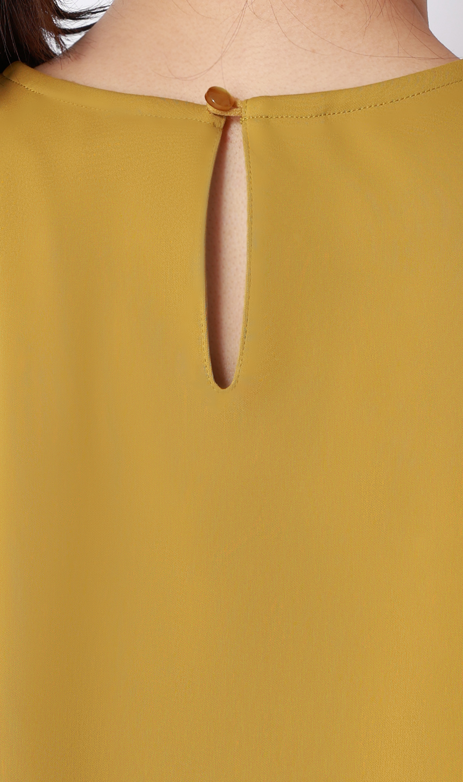 透けないカットソー【フレンチスリーブ】【クルーネック】【＃すご】【WEB限定サイズあり】 マスタード S