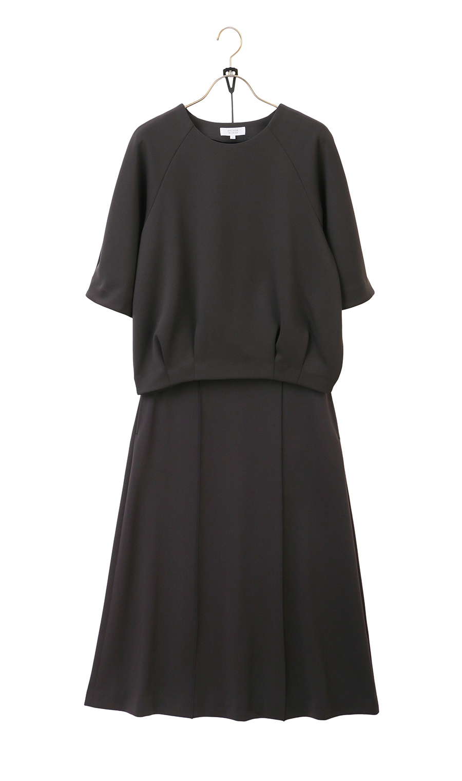 ダンボールニットコクーンプルオーバー【セットアップ着用可】 チャコール M